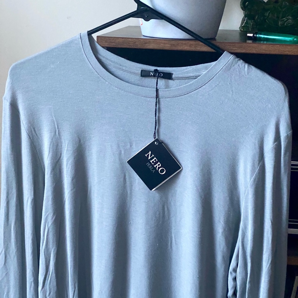 NERO PERLA Round neck 10% cashmere